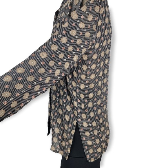 Vintage 70s Glaser Micro Woven Long Sleeve Button Up Shirt - Picture 3 of 8